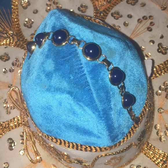 Vintage Monet Enamel Link Bracelet - Picture 11 of 12